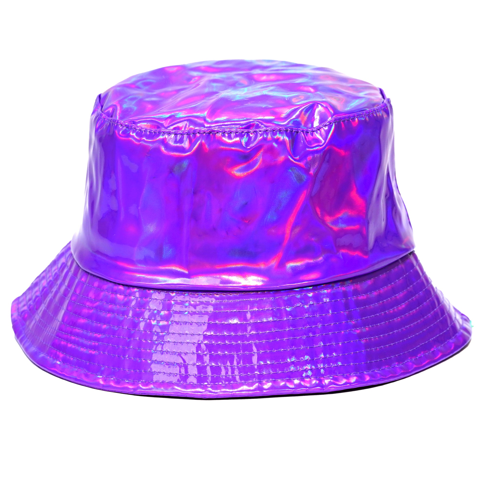 Purple Metallic Bucket Hat