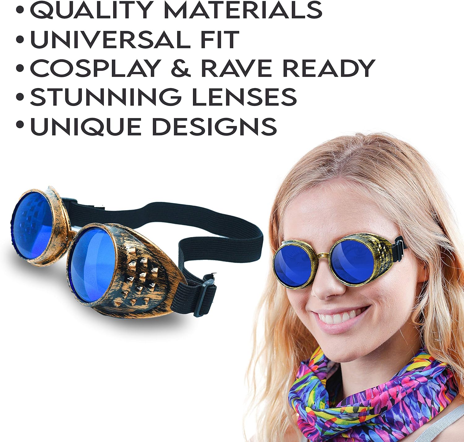 Steampunk Goggles and Kaleidoscope Glasses