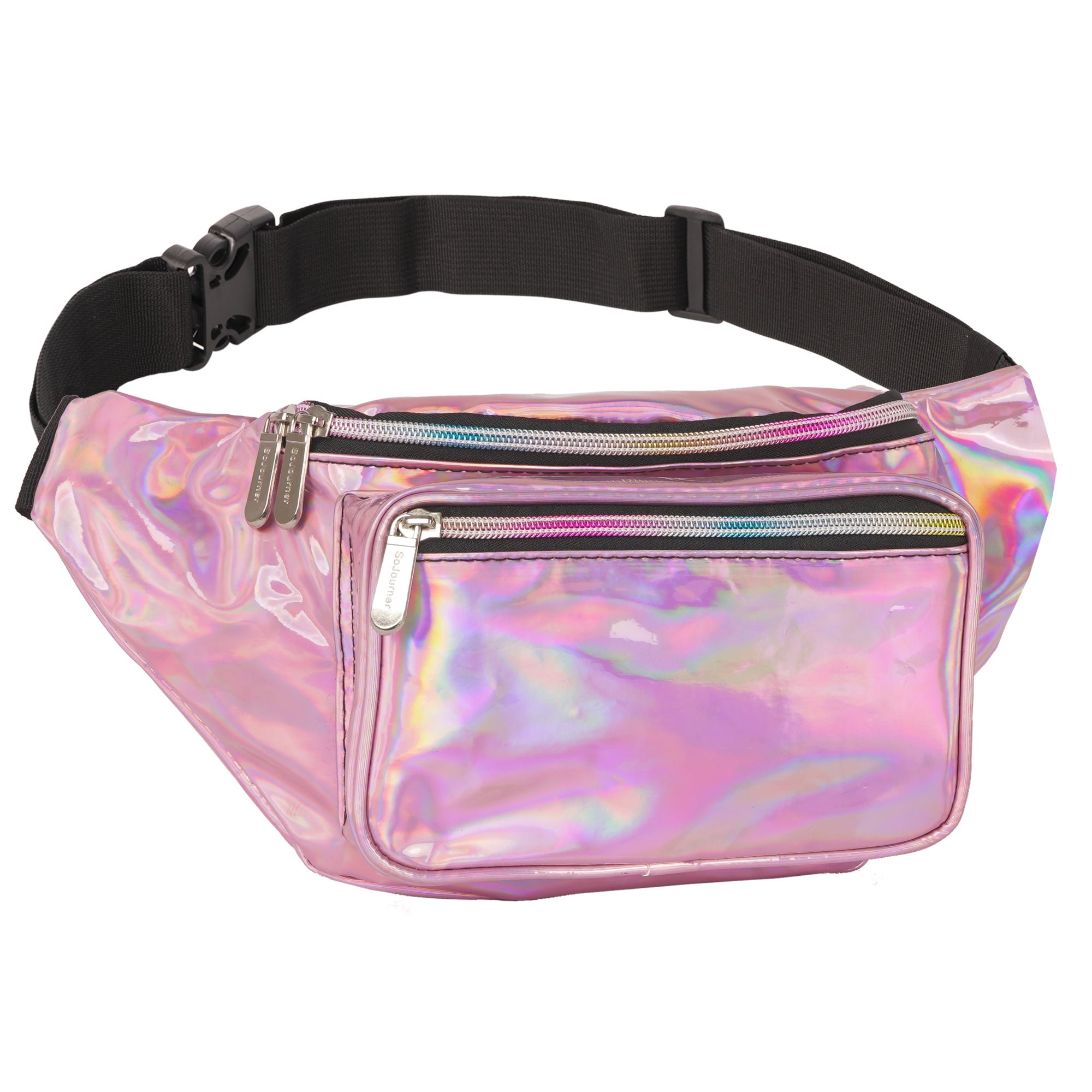 Holographic Pink Fanny Pack | SoJourner Bags