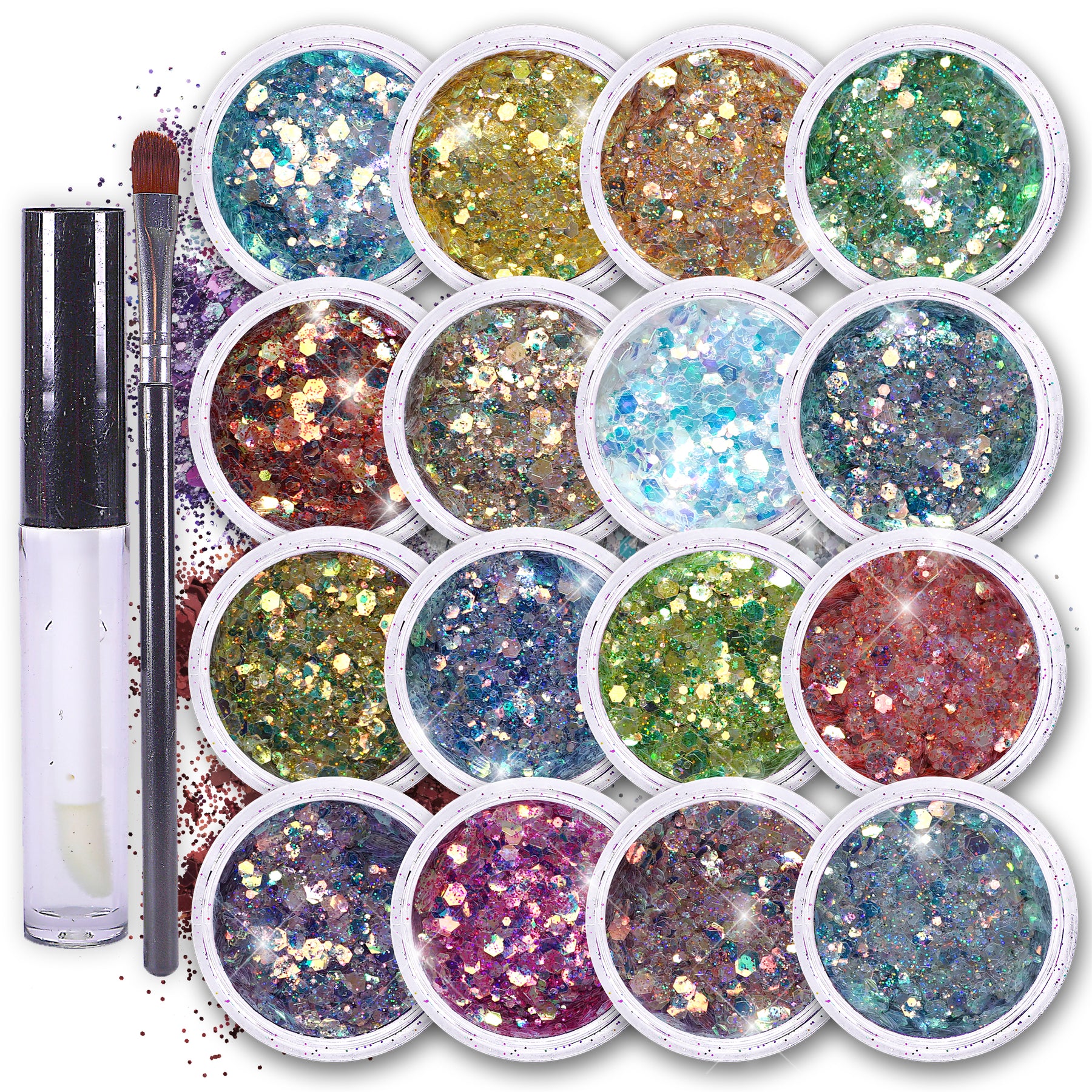 Fairy Tears Bulk Polyester Makeup Glitter Chunky Glitter - China Glitter  and Chunky Glitter price