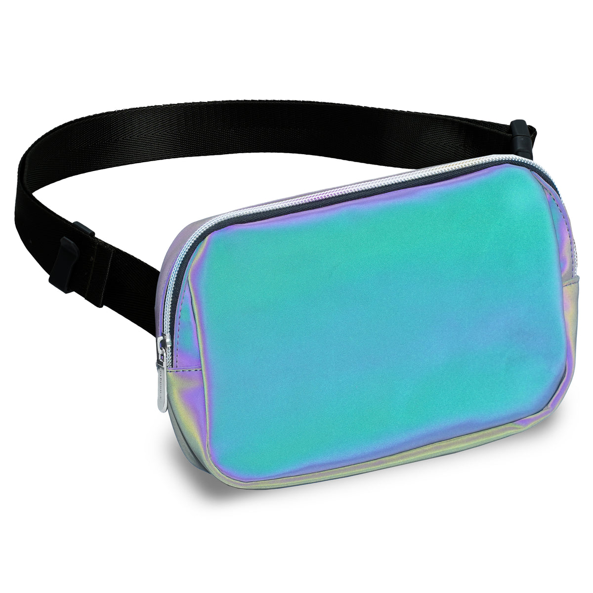 Charcoal Laser Fanny Pack Belt Bag for Women I Rave Cross Body Fanny P