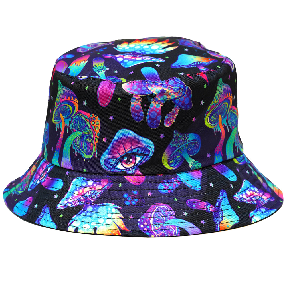 Rave Bucket Hat for Women & Men Magic Mushroom