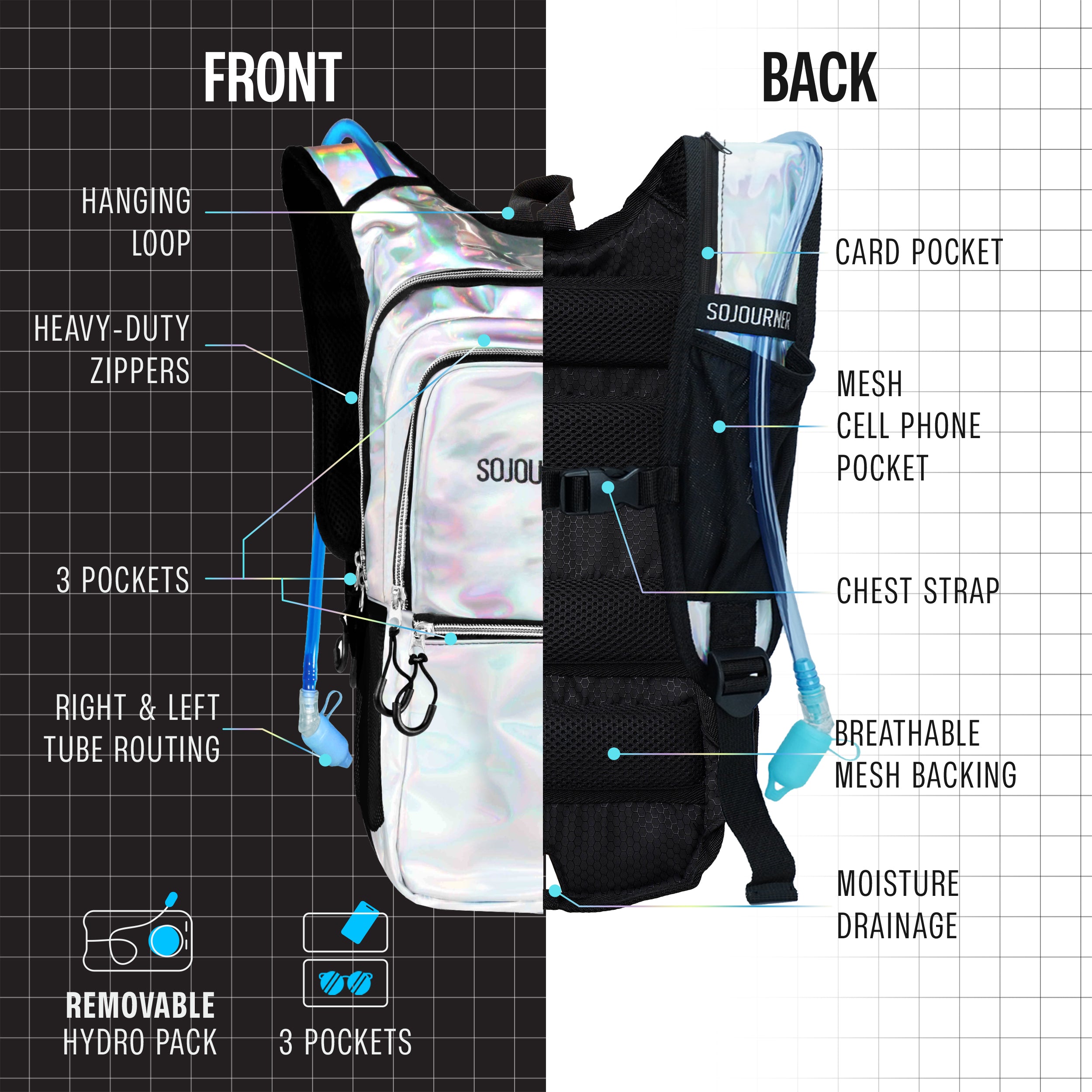 Hydration Pack Backpack (Medium)