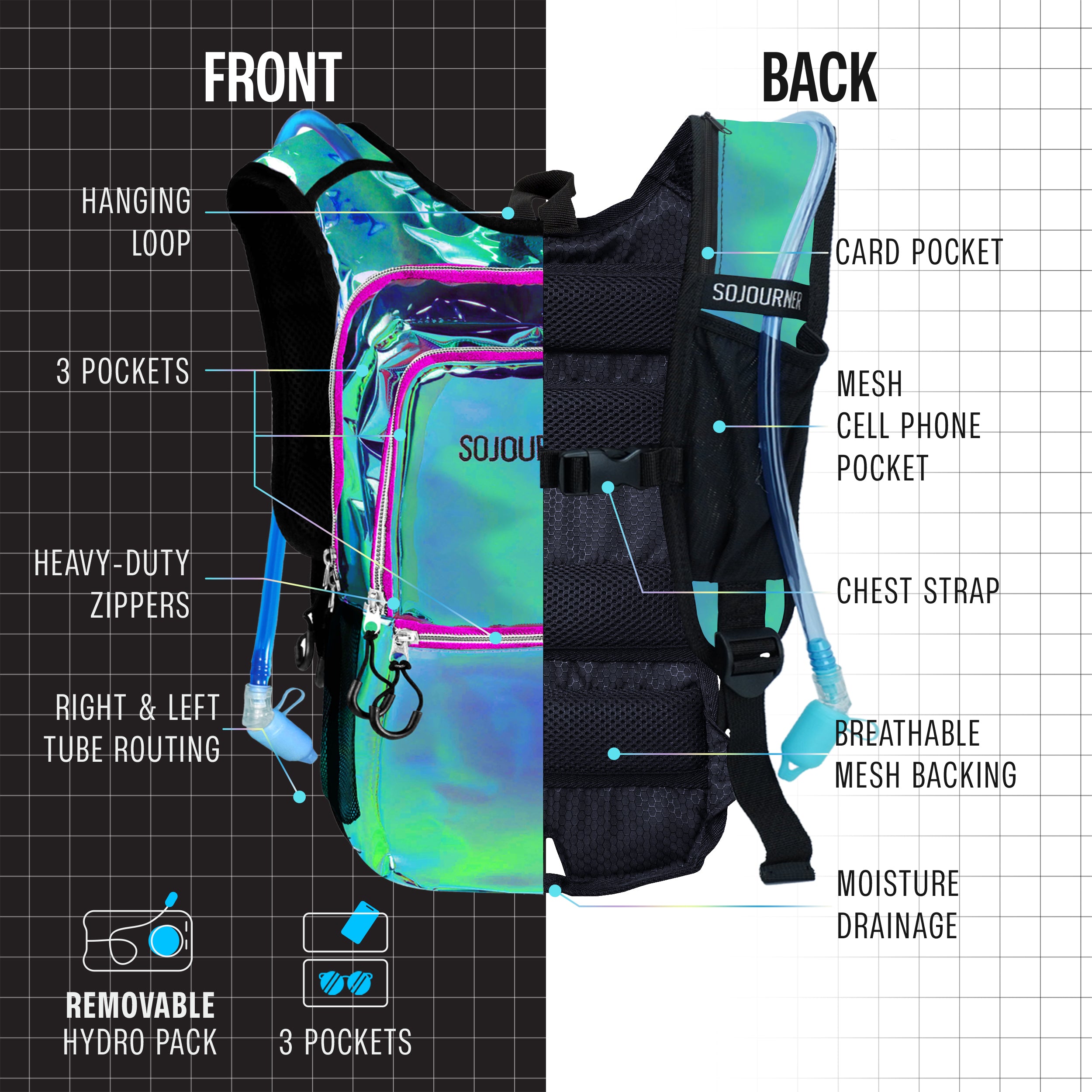 Hydration Pack Backpack (Medium)