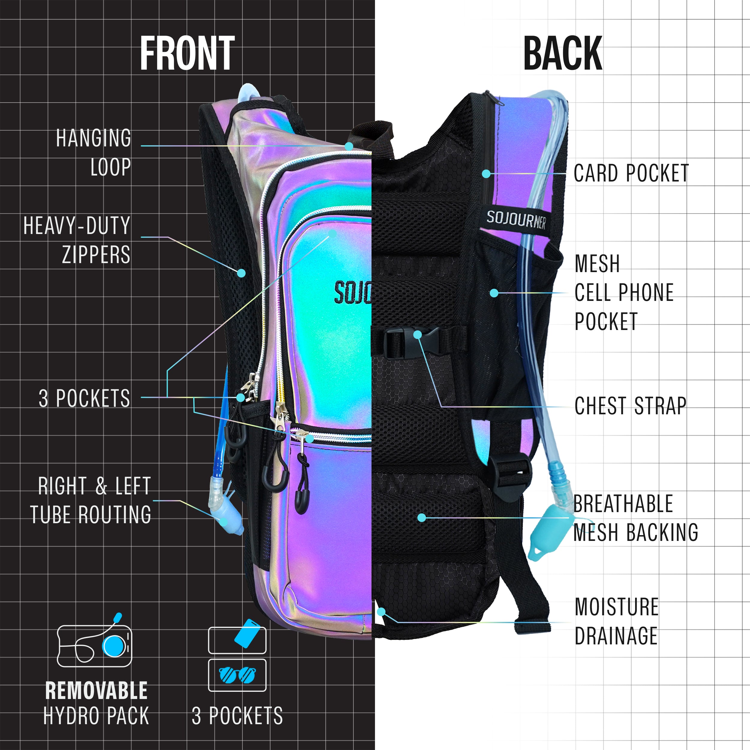 Hydration Pack Backpack (Medium)