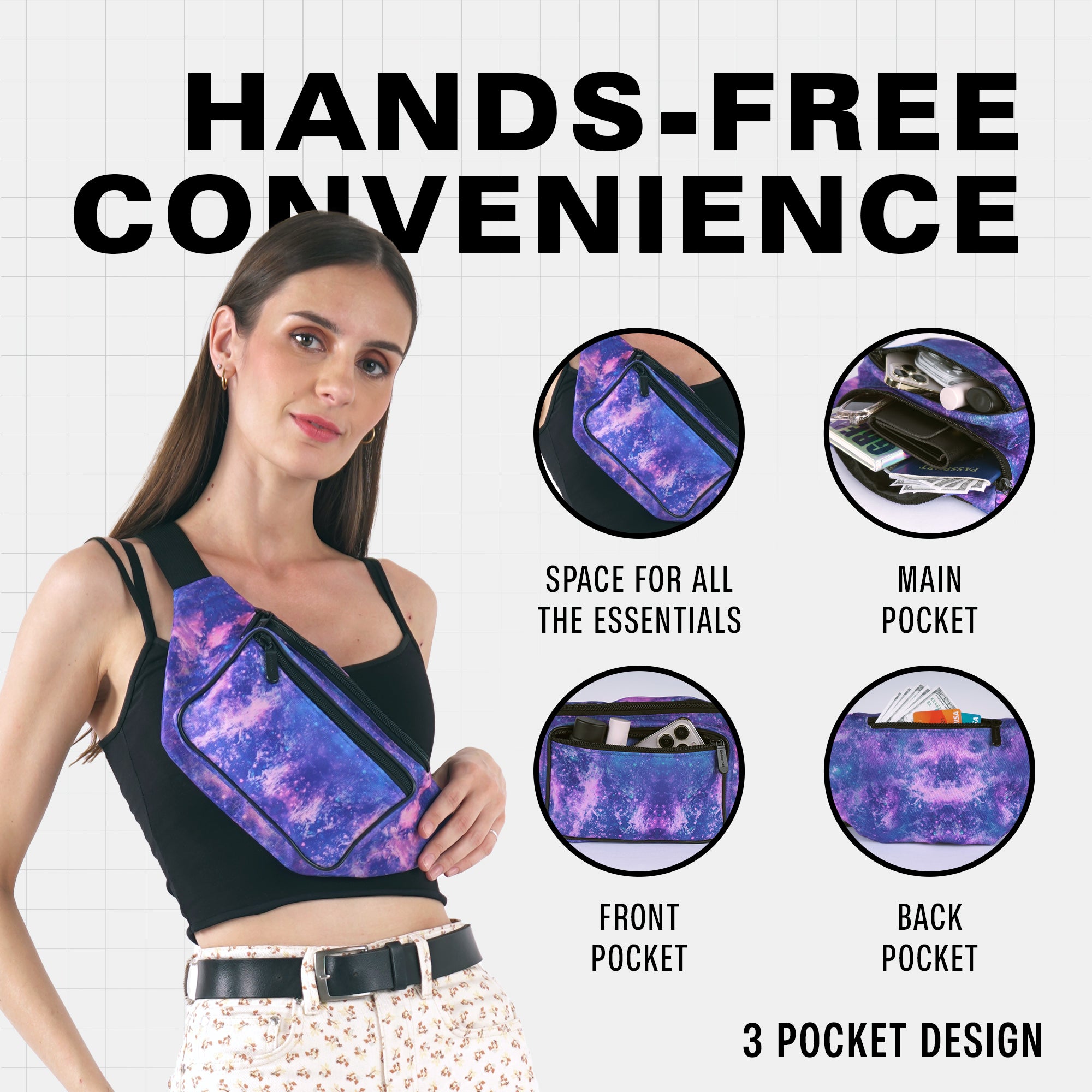 Holographic Rave Fanny Pack SoJourner Bags