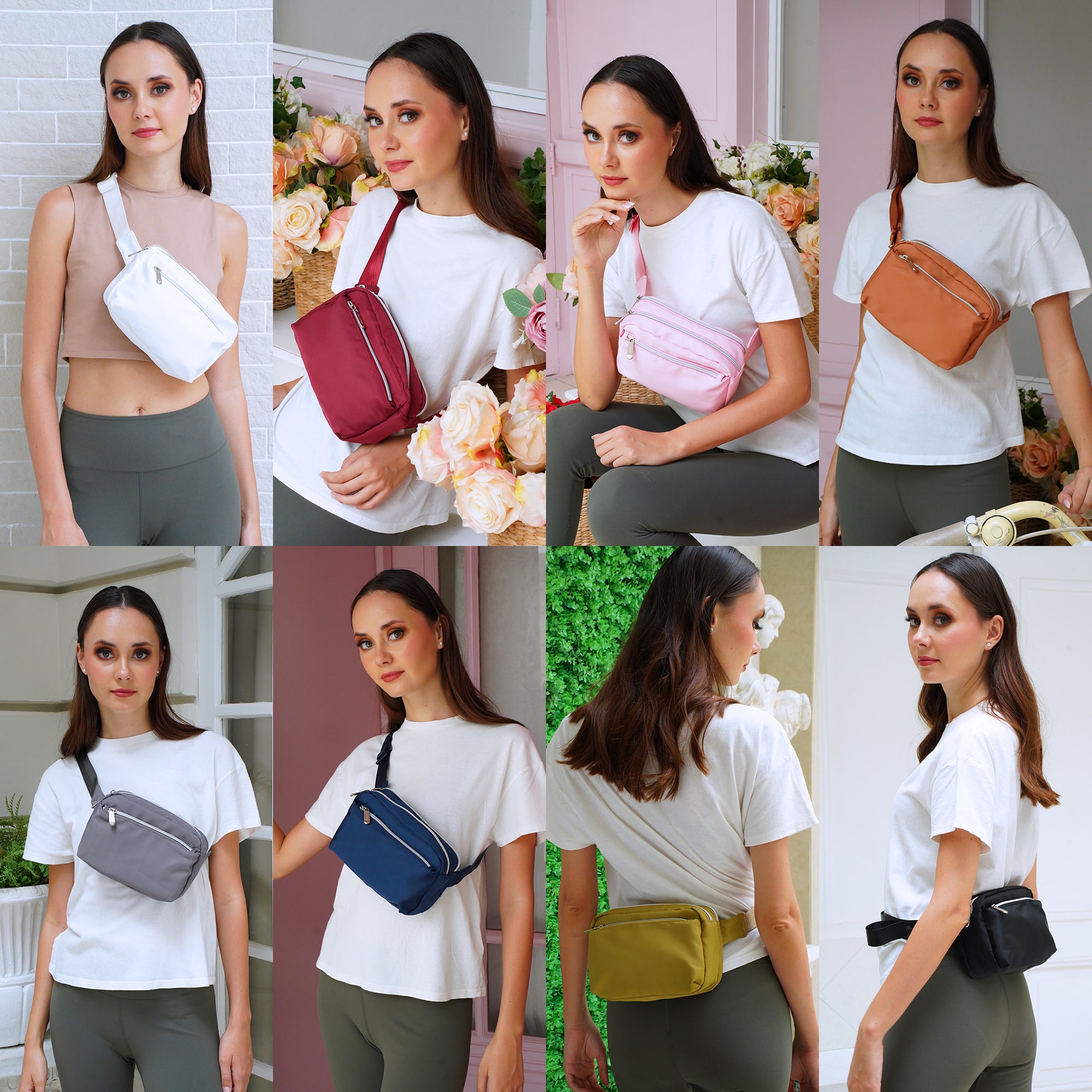 Girls wearing fanny packs best sale