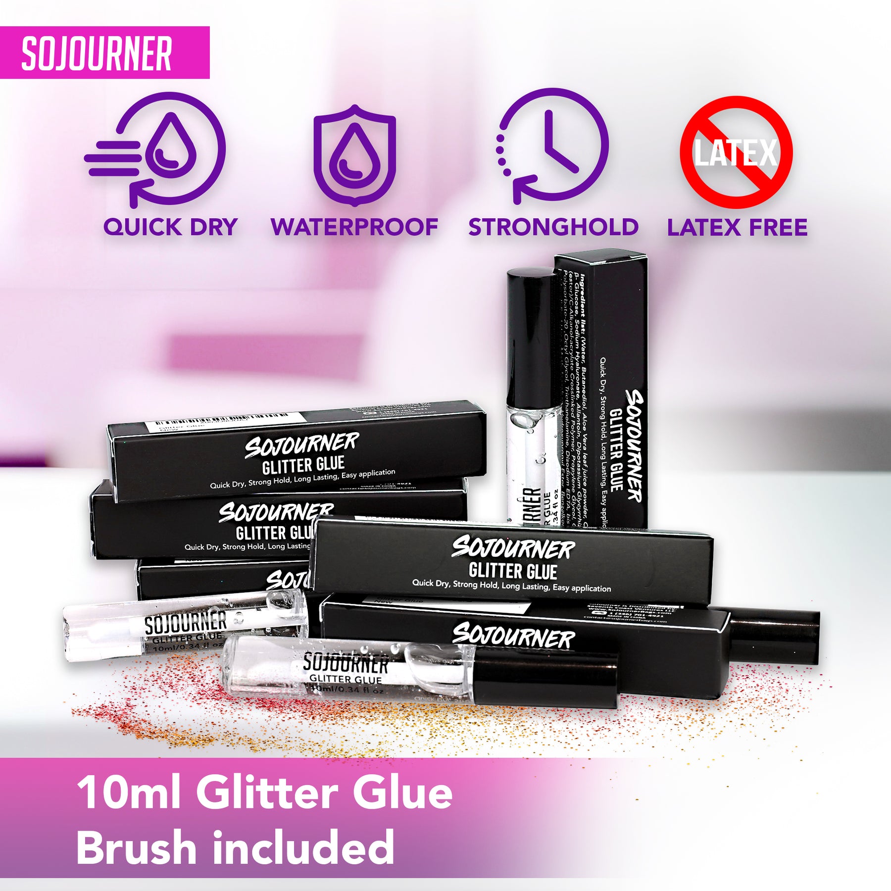 Glitter Body Glue & Face Glue - Face Glitter Makeup Primer for Eye, Fa