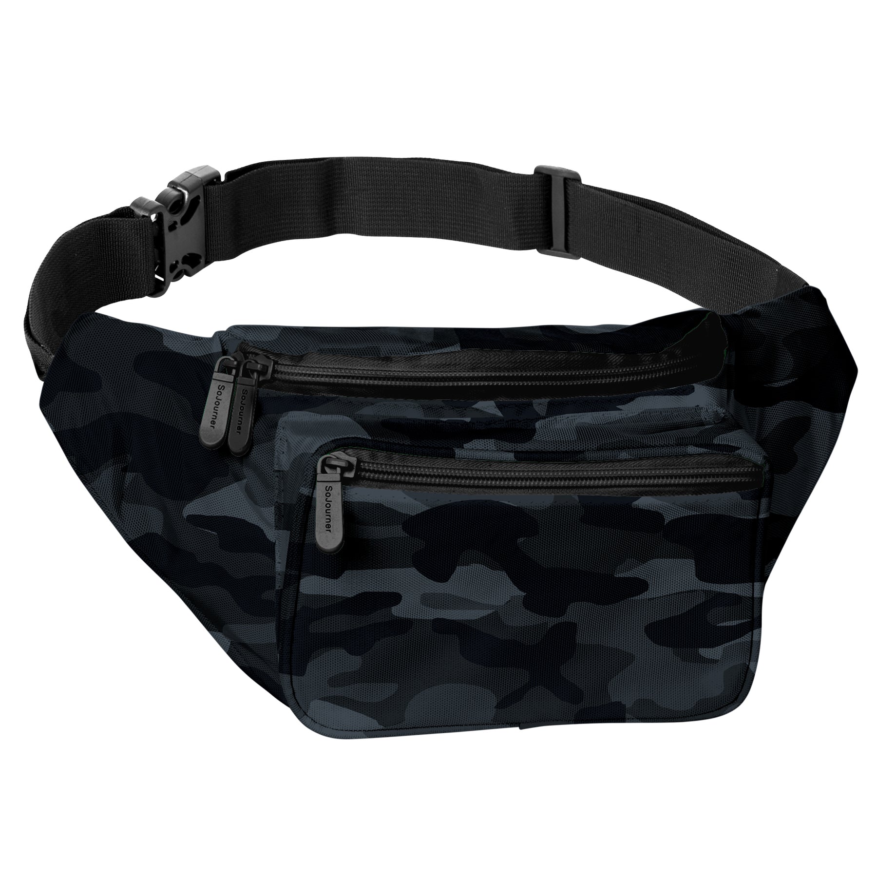 Fanny Pack Black for Men Belt Bag Bum Bag Crossbody Bag 