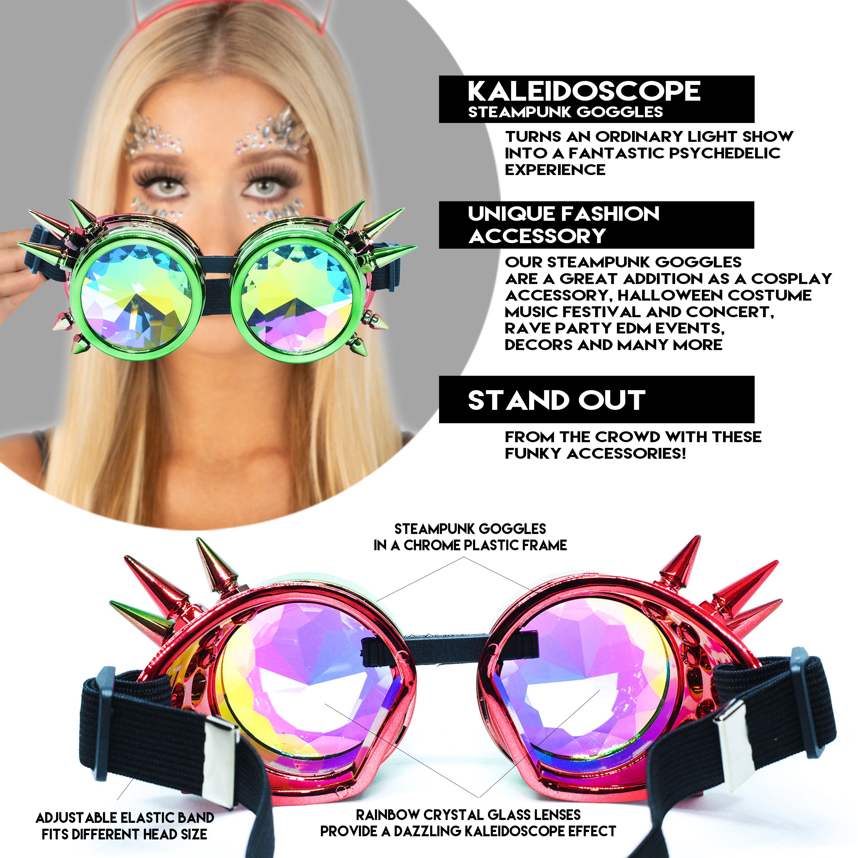 Kaleidoscope glasses wholesale online