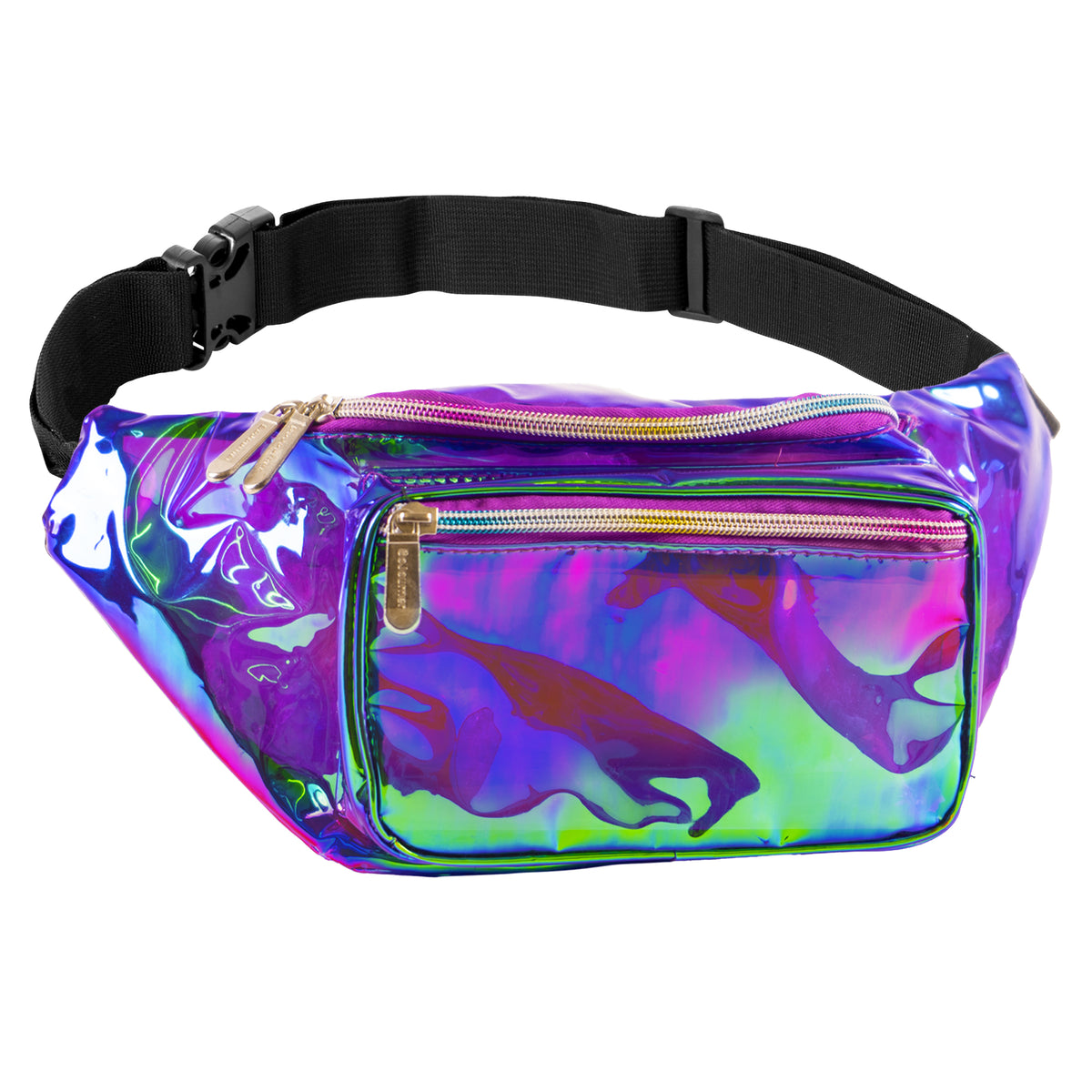 Rainbow Fanny Pack for Women Girls 80s Holographic Rave Festival Party  Waist Belt Bags