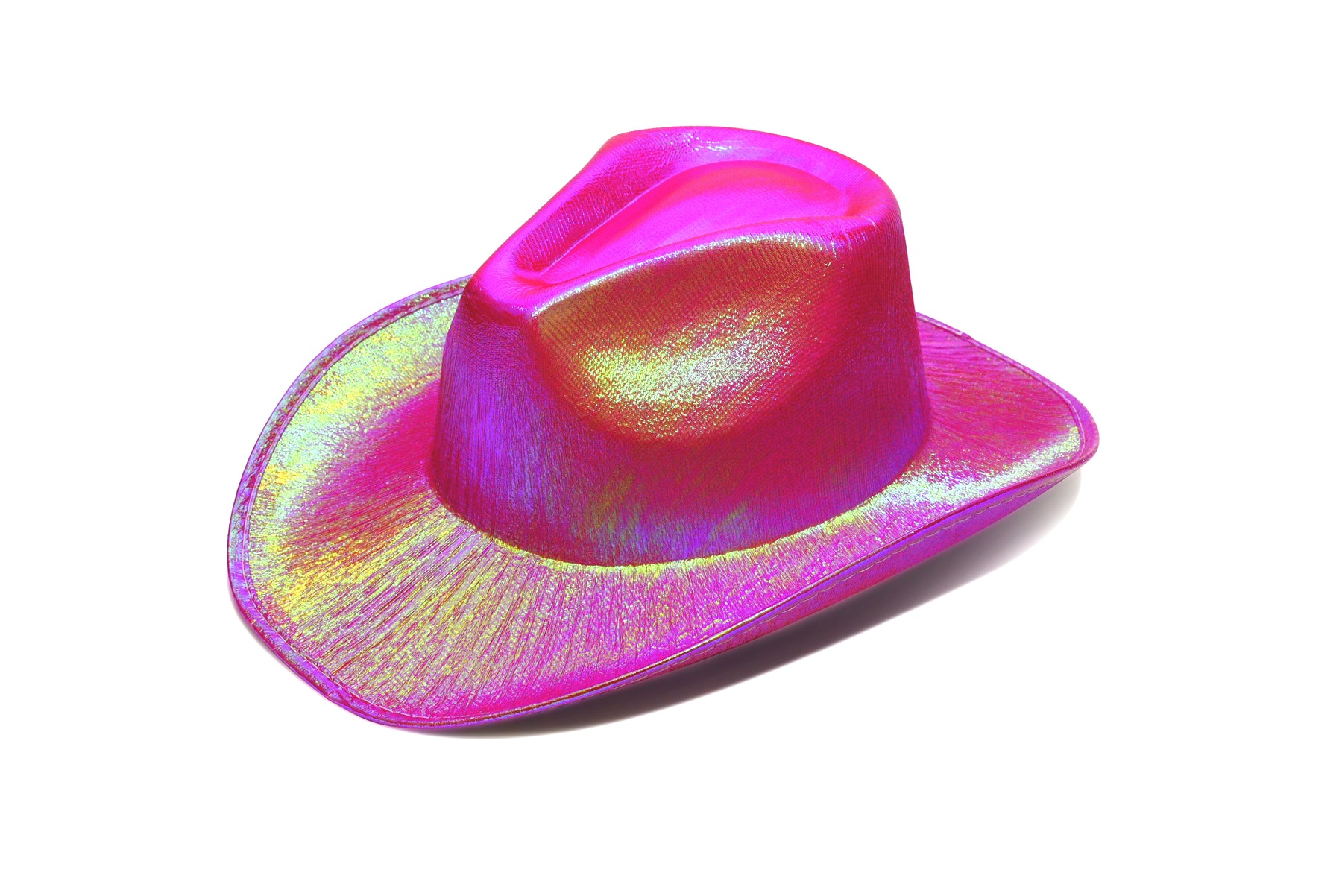 Holographic Western Cowboy Hat for Kids with Feathers, Cowgirl
