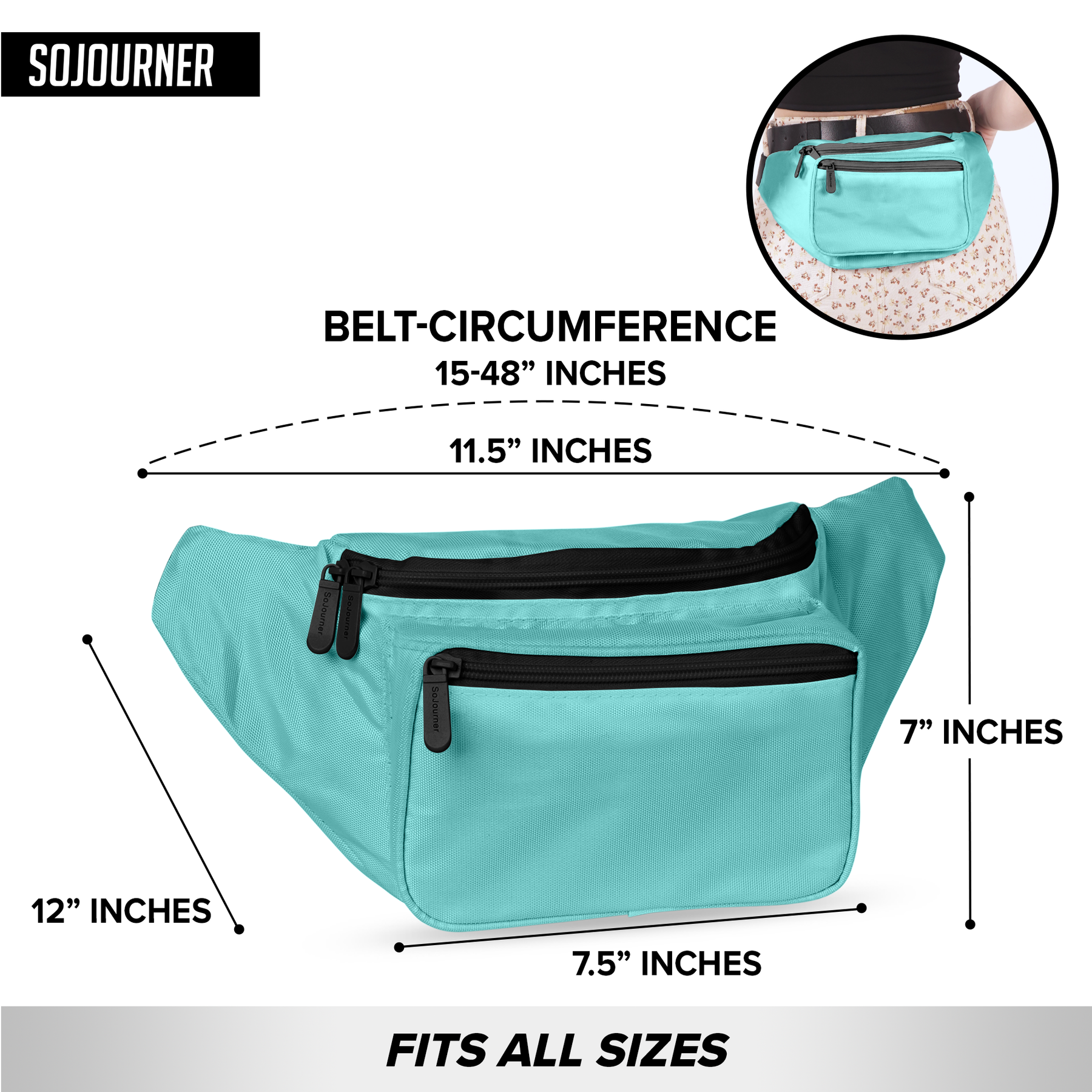 Daily Small Fanny Pack - Turquoise